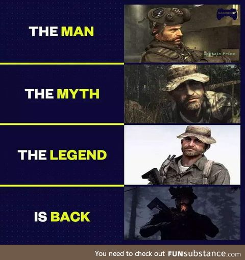 Capt price is back.