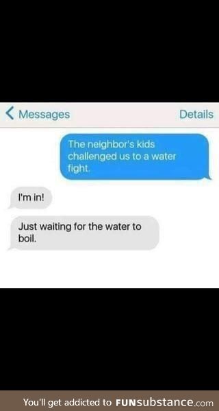 I love water fights!