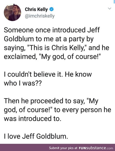 Jeff Goldblum is a national treasure