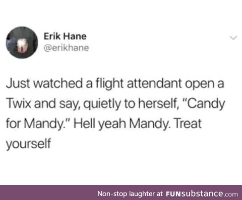You go Mandy