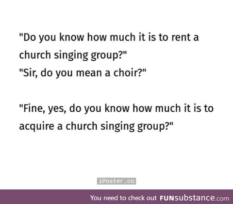 A choir