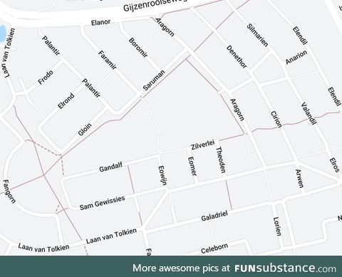 The small Dutch town of Geldrop has a neighbourhood where all the streets are named for