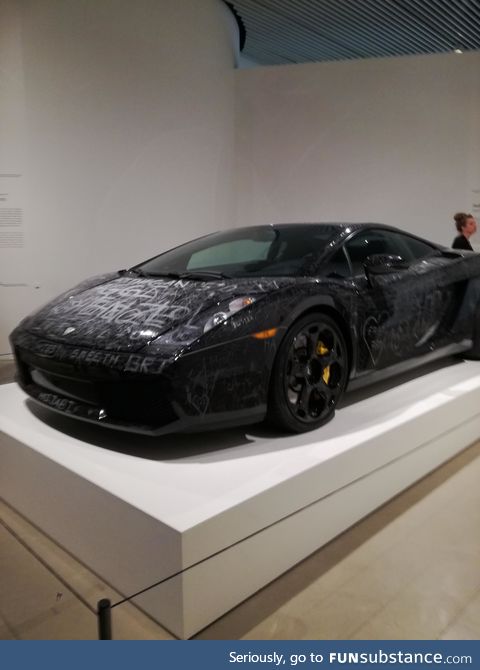 An art museum in Denmark lets you scratch a Lamborghini