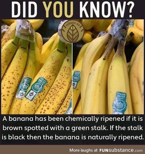 How to spot chemically ripened bananas