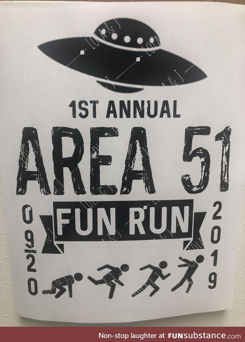 Found this flyer for a fun run this weekend