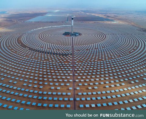 The Noor Complex Solar Power Plant in Morocco is expected to provide electricity for over