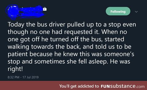 This Bus Driver Going above and beyond