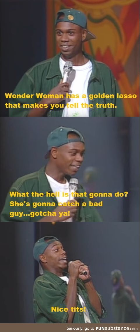 Dave Chappelle tells the truth about Wonder Woman