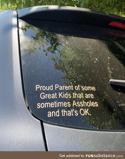 Dropped the kids off for their first day of school and spotted this on another parent’s