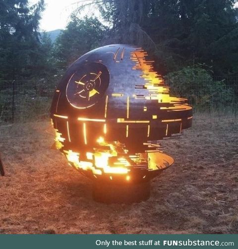 Cool moon camp fire