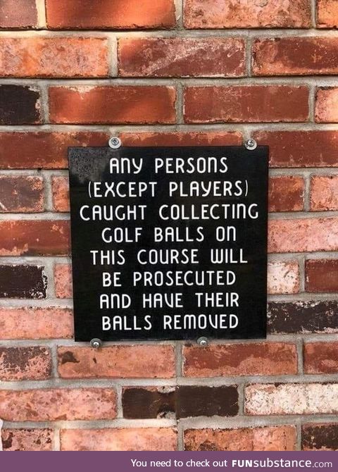 Harsh words from local golf management
