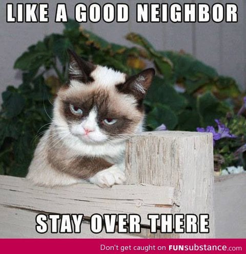 Be a good neighbor