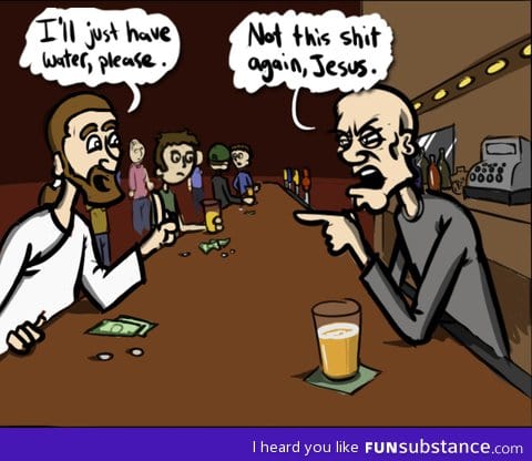 So a savior walks into a bar