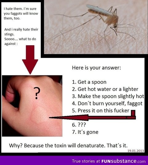 Removing mosquito bites