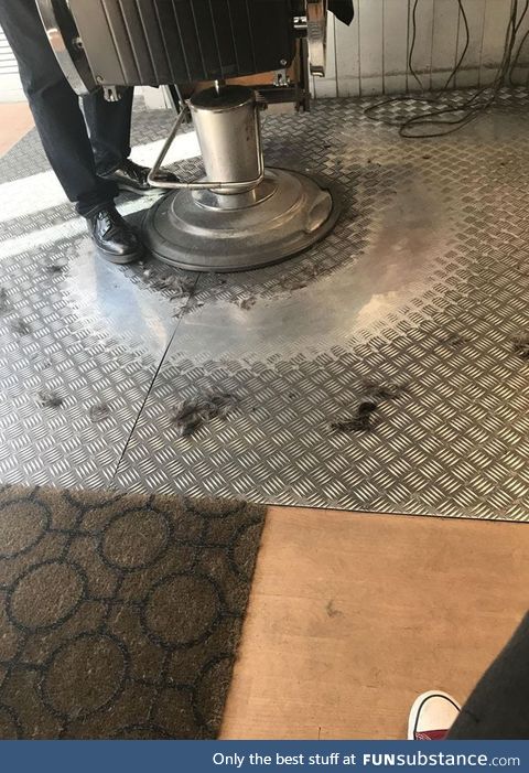This much the experience this barber has!