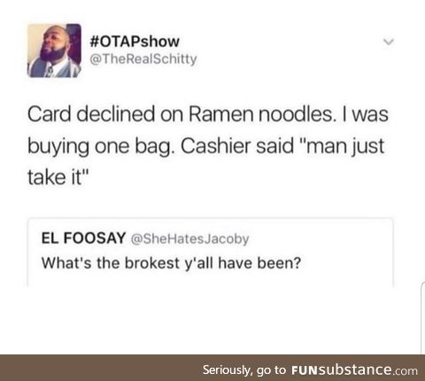Cashier bro