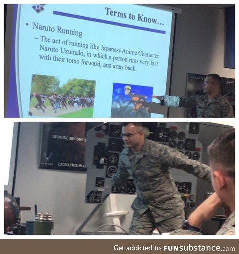 The Air Force is preparing for the Naruto runners