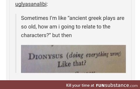 Dionysus is my spirit animal