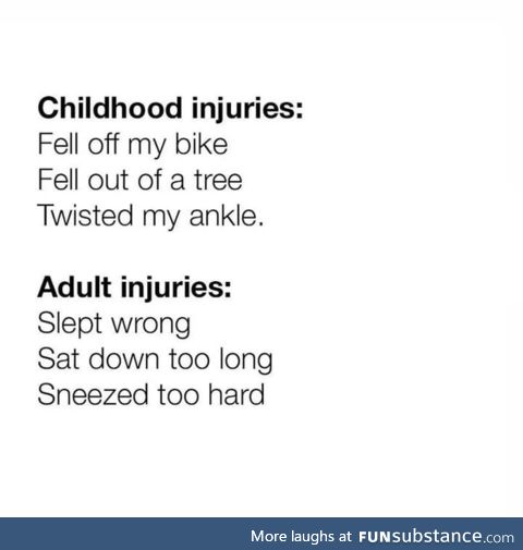 Childhood vs Adulthood