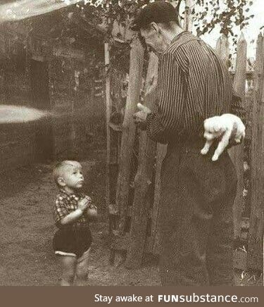 A few seconds before happiness, 1955