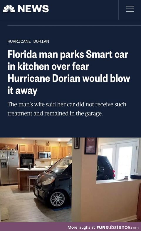 Even when he’s not breaking laws and taking mugshots, Florida Man is still pretty crazy