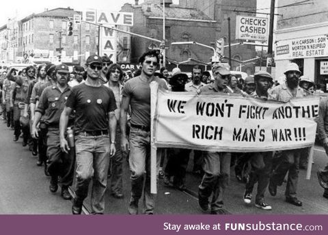 Protesting war circa 1970-2020