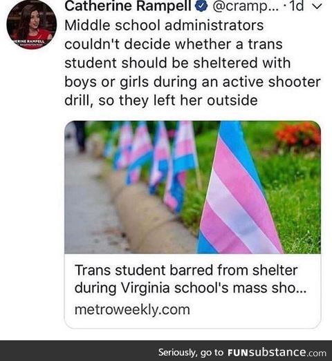 School leaves trans student outside during mass shooter drill