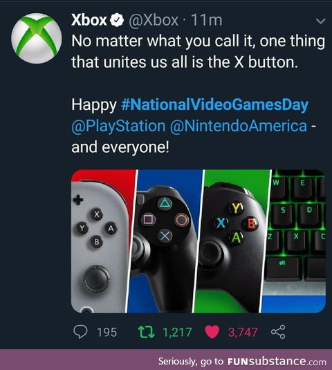 Xbox being wholesome