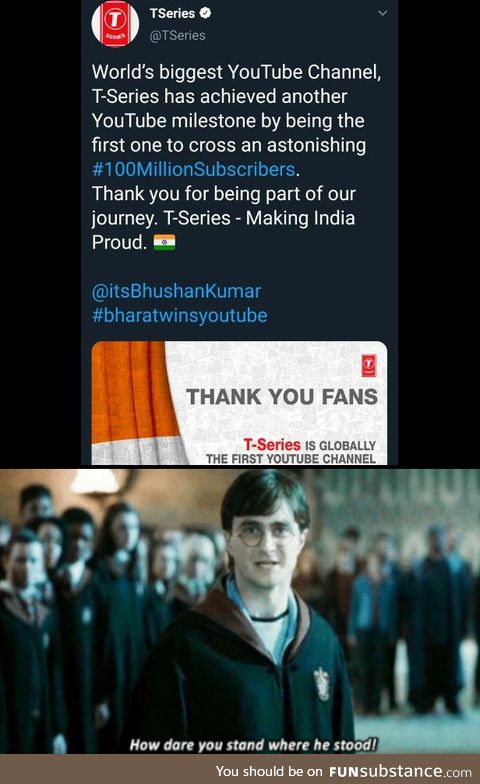 Only 7.5% of India's Population make up T Series Subcribers