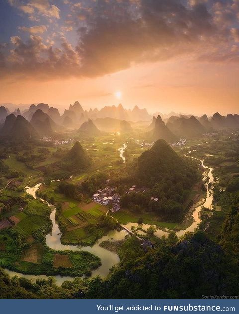 Sunset in Guilin