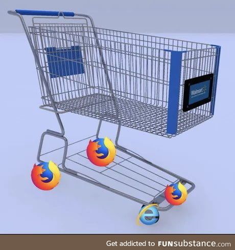 Supermarkets be like. #TeamFirefox