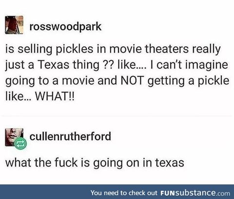 What the f**k is going on in texas