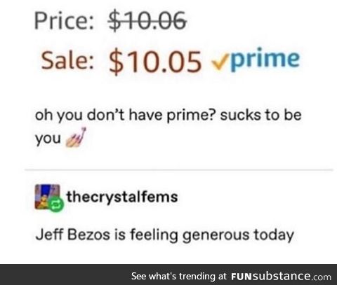He’s being too nice