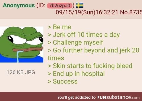 Anon jerks off