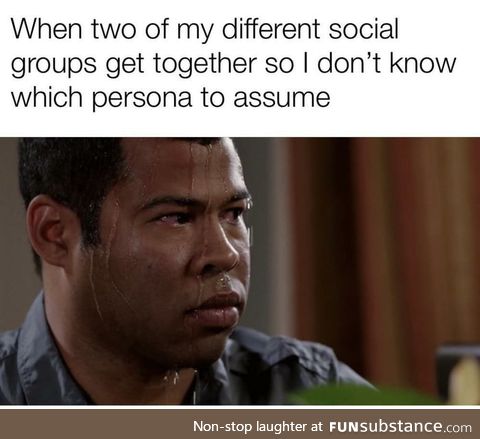 Work friends meet my actual friends