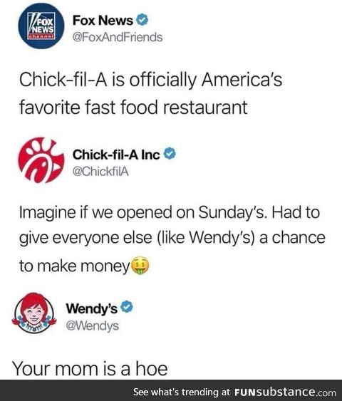 Wendy's getting triggered