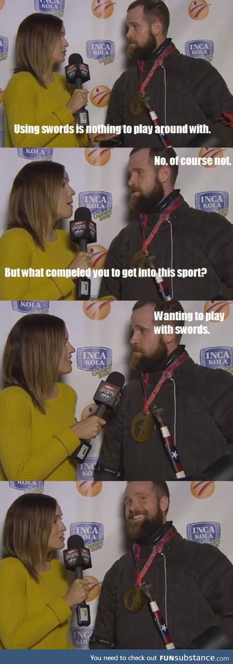 It was a funny interview