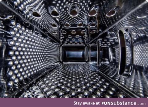 The inside of this cheese grater looks like the start of most pre 2005 music videos