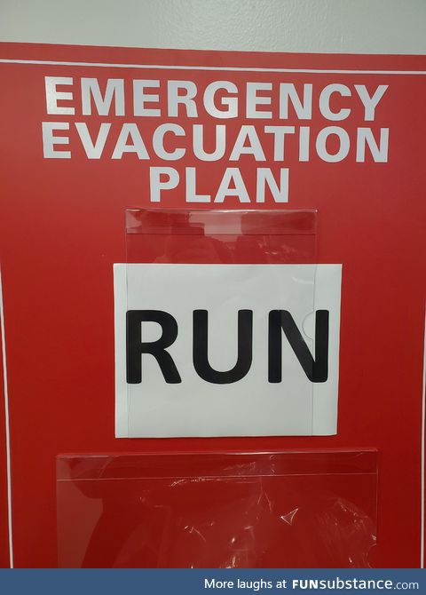 Our office evacuation plan