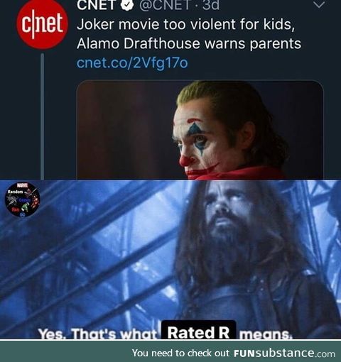 They should go for a family friendly movie, like john wick