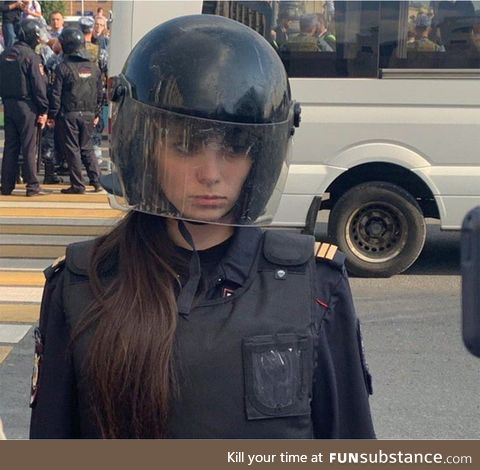 Russian riot police