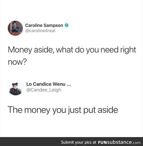 Don’t move the money
