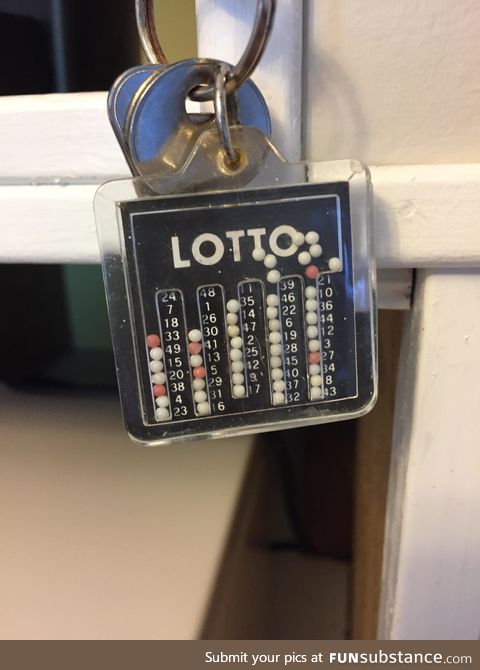 A keychain that chooses your lotto numbers for you