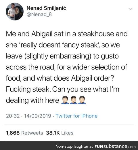 Steak? No. Yes