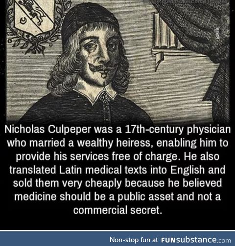 Nicholas Culpeper continues to be an example to us all