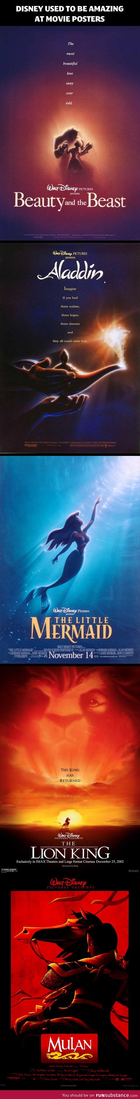 Disney used to be amazing at movie posters