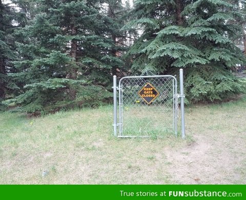 I, too, found a locked gate