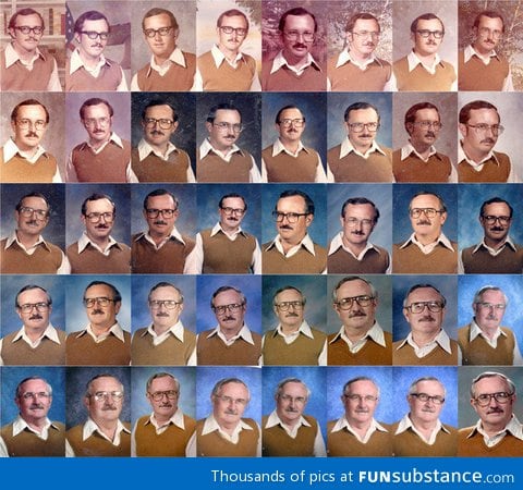 Teacher wears same outfit for 40 years