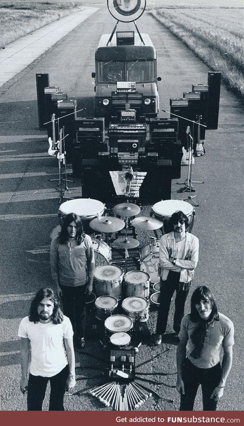 Everything that fits in Pink Floyd's touring van