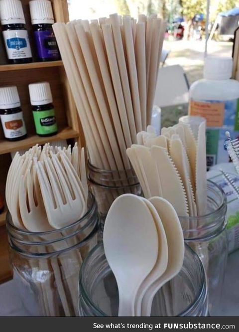 A Mexican company makes plastic cutlery and straws from avocado seeds that completely